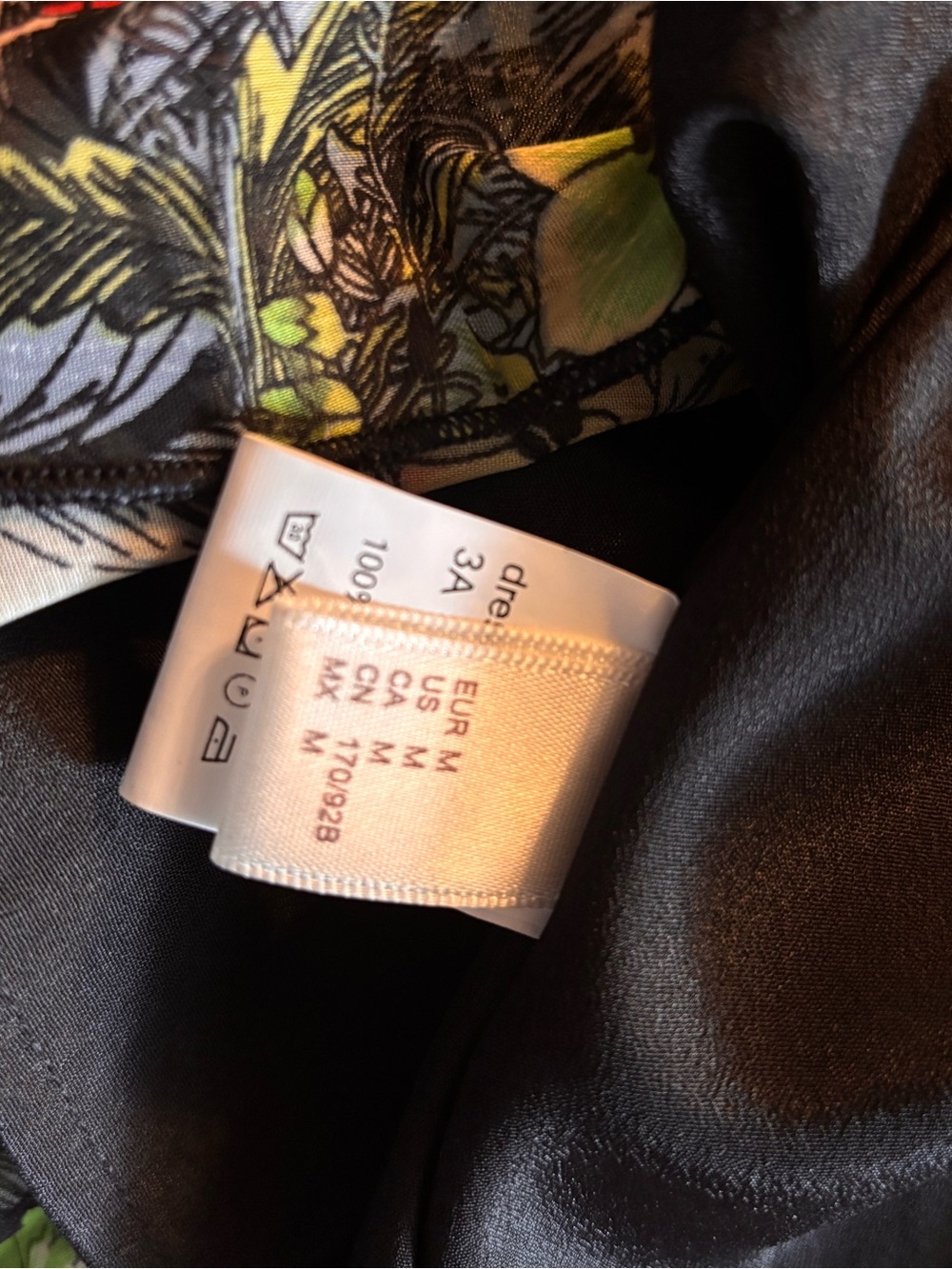 Black Floral Pleated Halter Dress - Picture 5 of 5